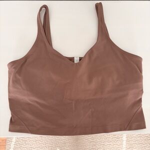LULULEMON Align Cropped Tank Top Cacao Sz 14
